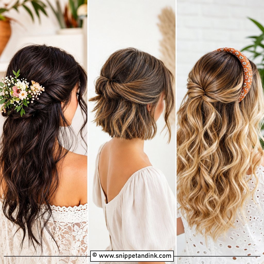 30 Half-Up Half-Down Bridal Hairstyles For Soft Glam Looks