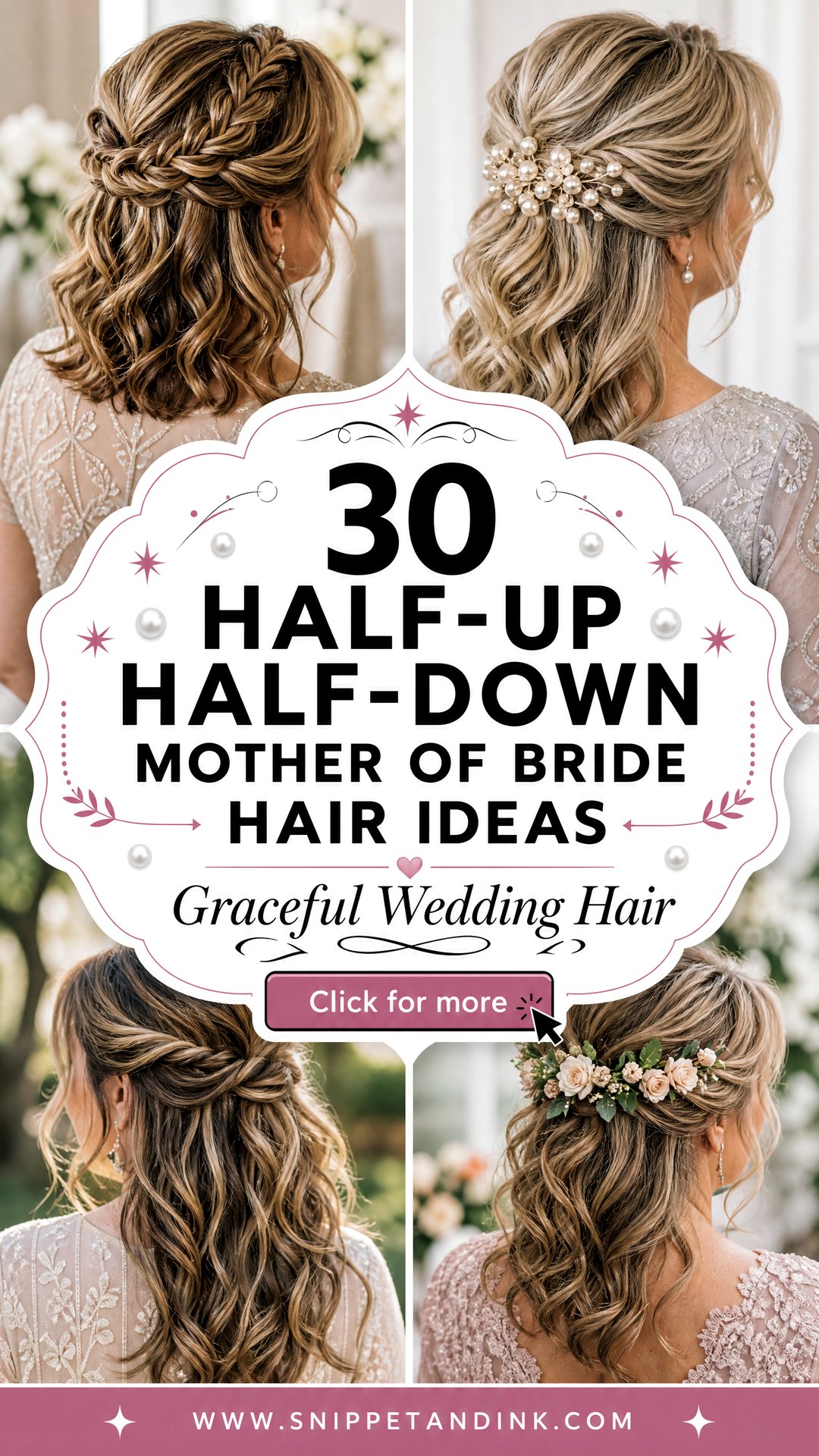 30 Half-Up Half-Down Mother of Bride Hair Ideas With Grace - 30 Half-Up Half-Down Mother of Bride Hair Ideas With Grace