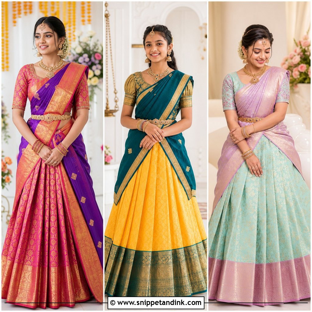 30 Halfsarees Traditional Ideas