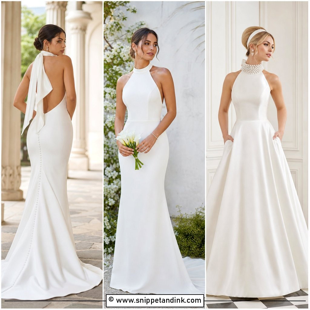 30 Halter Neck Wedding Dress Ideas for Modern Brides