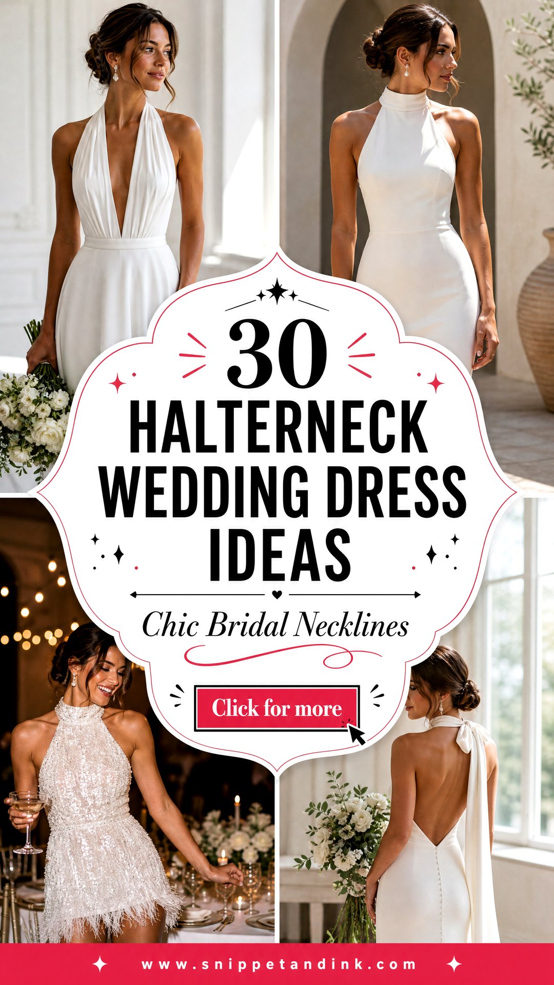 30 Halterneck Wedding Dress Ideas for Chic Modern Brides - 30 Halterneck Wedding Dress Ideas for Chic Modern Brides