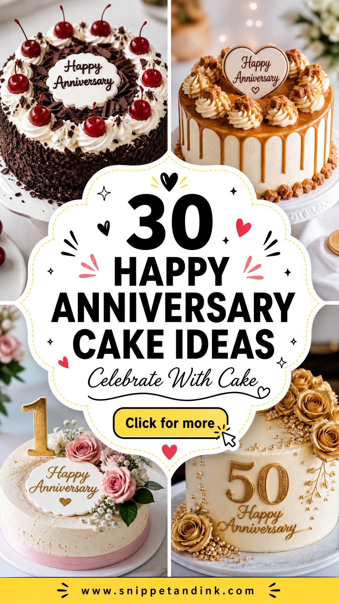 30 Happy Anniversary Cake Ideas For A Sweet Celebration - 30 Happy Anniversary Cake Ideas For A Sweet Celebration