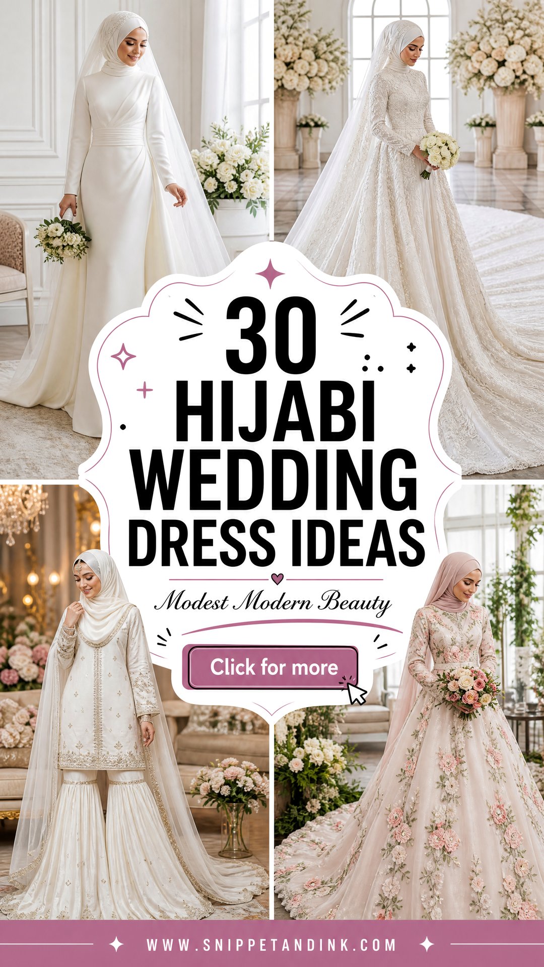 30 Hijabi Wedding Dress Ideas for Modest Modern Brides - 30 Hijabi Wedding Dress Ideas for Modest Modern Brides