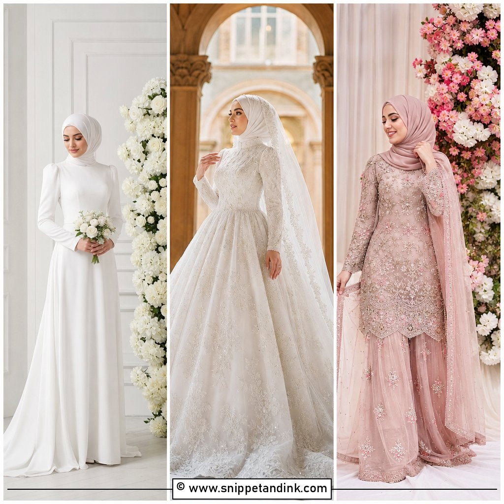 30 Hijabi Wedding Dress Ideas for Modest Modern Brides