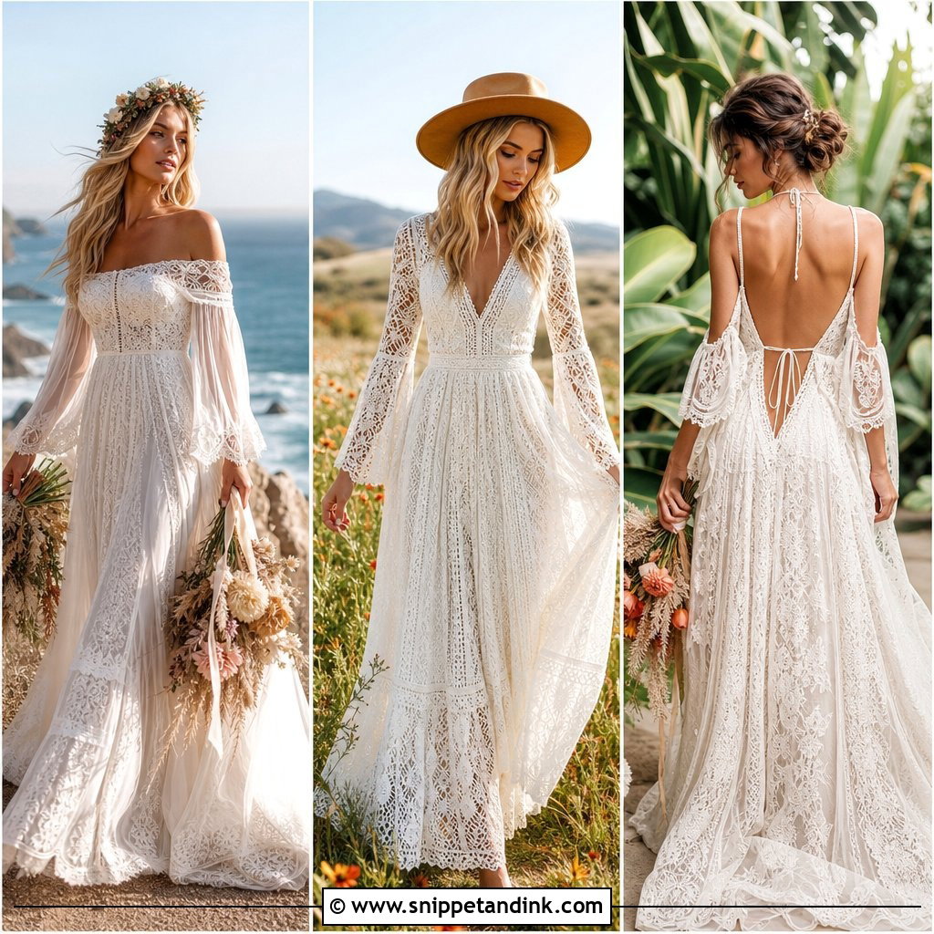 30 Hippie Wedding Dress Ideas