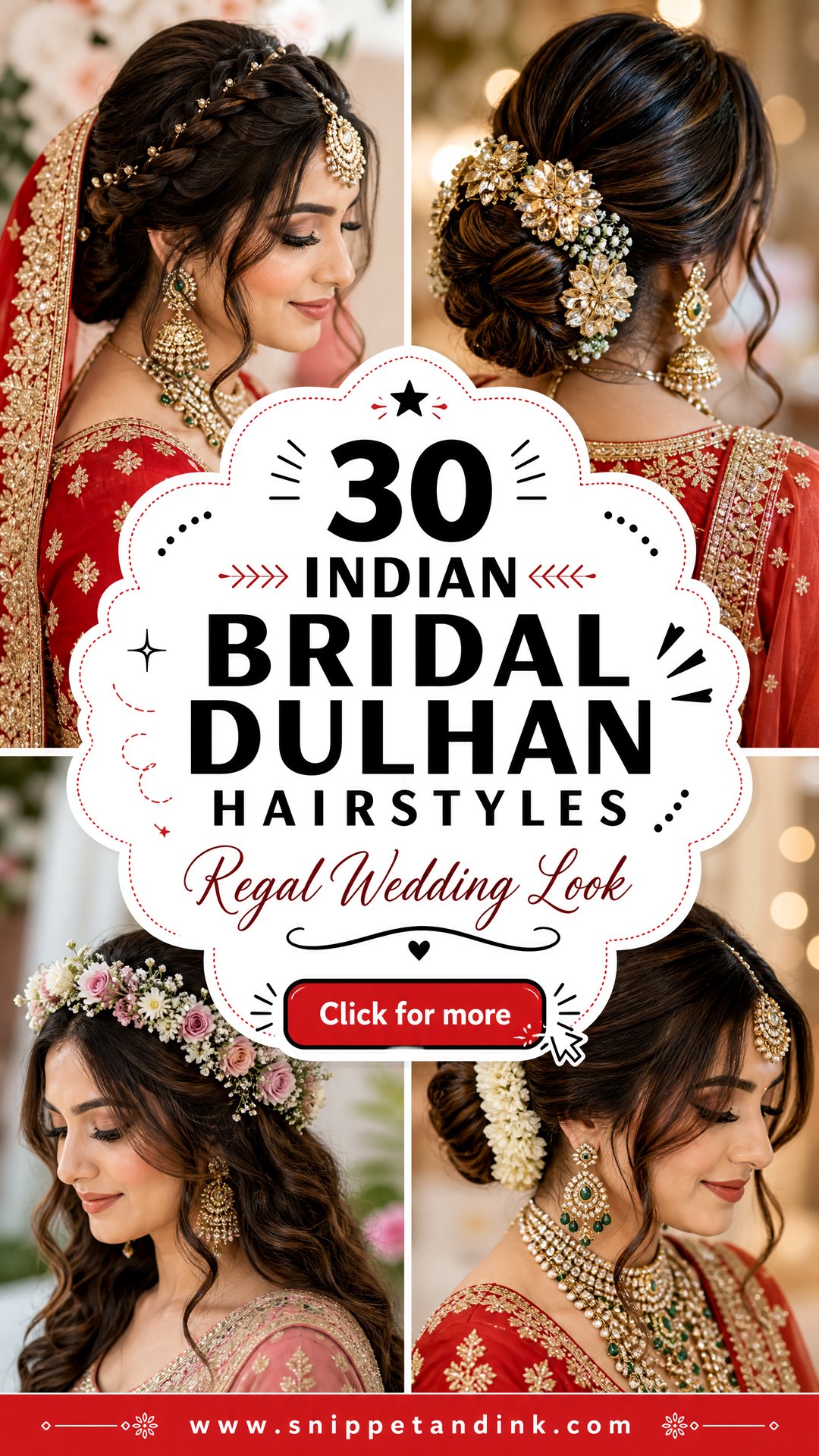 30 Indian Bridal Dulhan Hairstyles For A Regal Wedding Look - 30 Indian Bridal Dulhan Hairstyles For A Regal Wedding Look