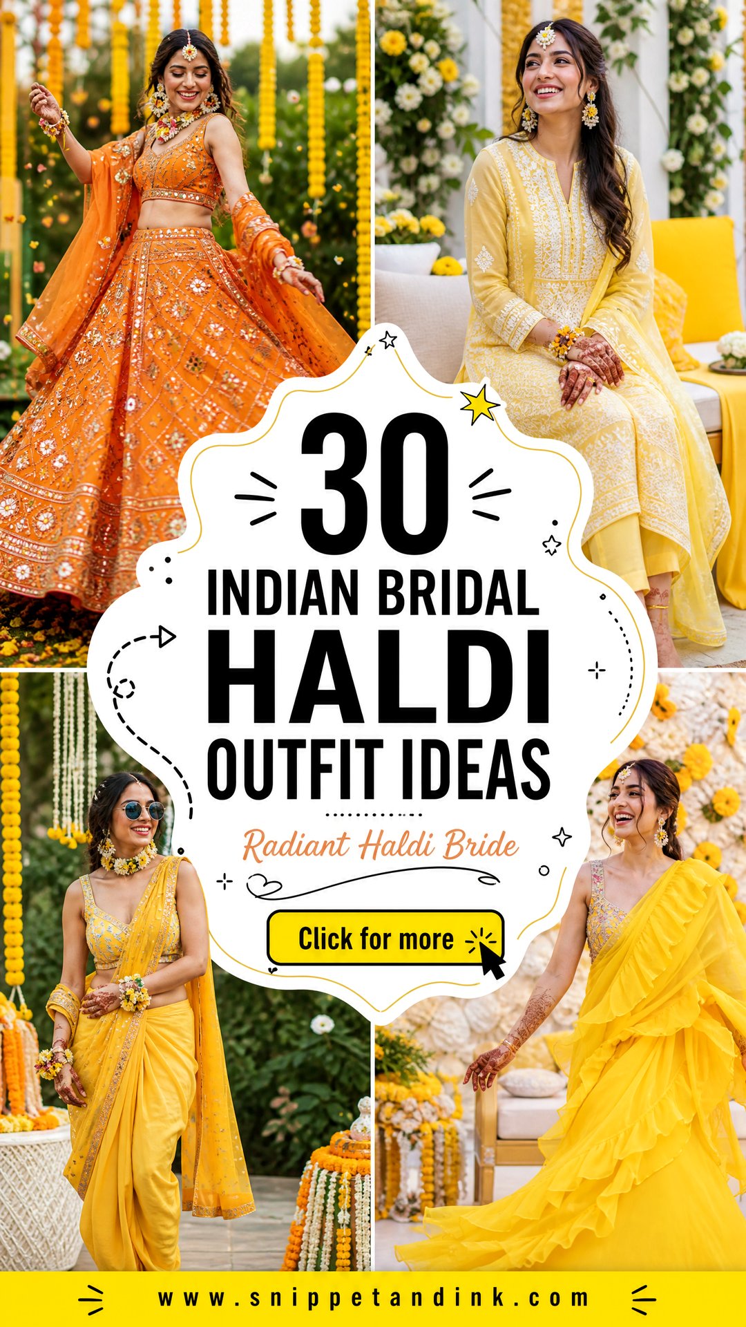 30 Indian Bridal Haldi Outfit Ideas for Radiant Brides - 30 Indian Bridal Haldi Outfit Ideas for Radiant Brides