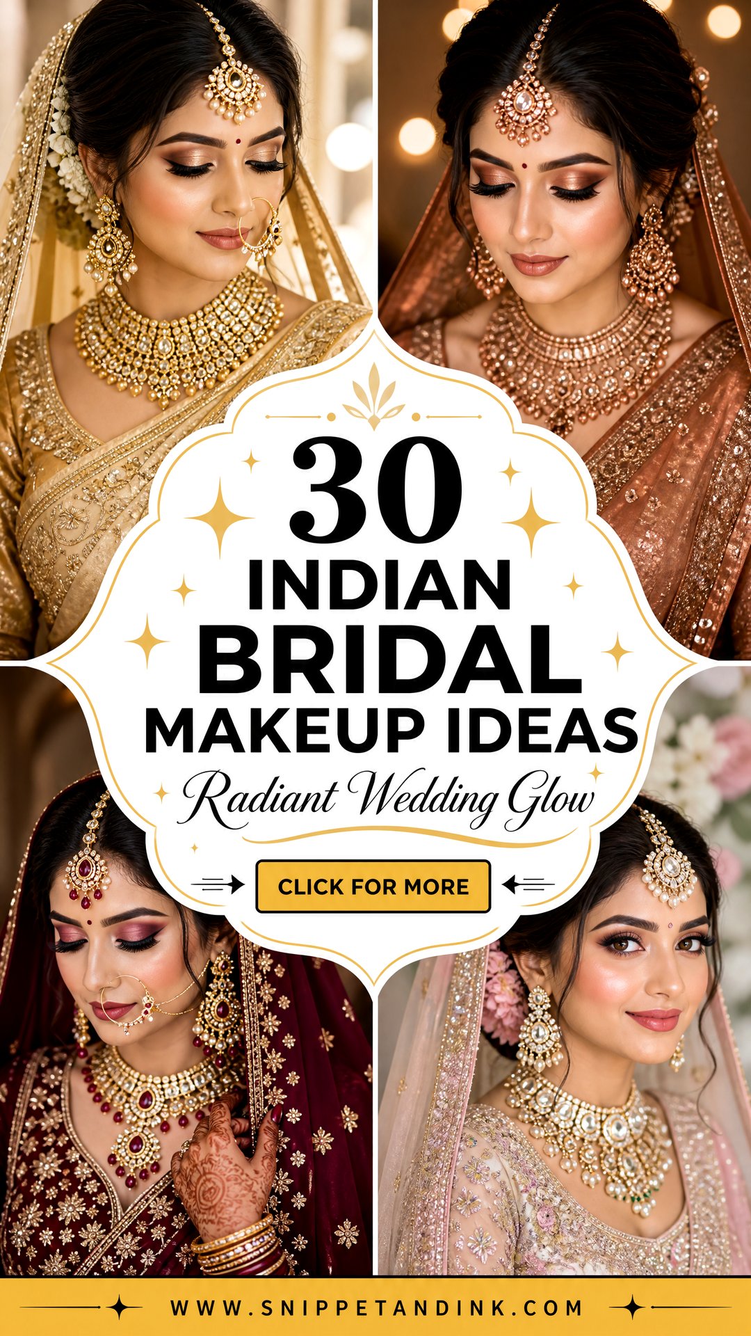 30 Indian Bridal Makeup Ideas For A Radiant Wedding Glow - 30 Indian Bridal Makeup Ideas For A Radiant Wedding Glow