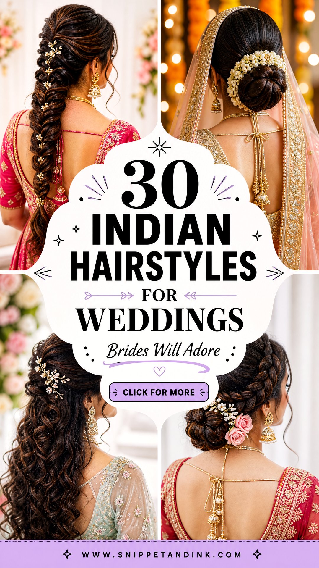 30 Indian Hairstyles for Weddings Brides Will Adore Today - 30 Indian Hairstyles for Weddings Brides Will Adore Today