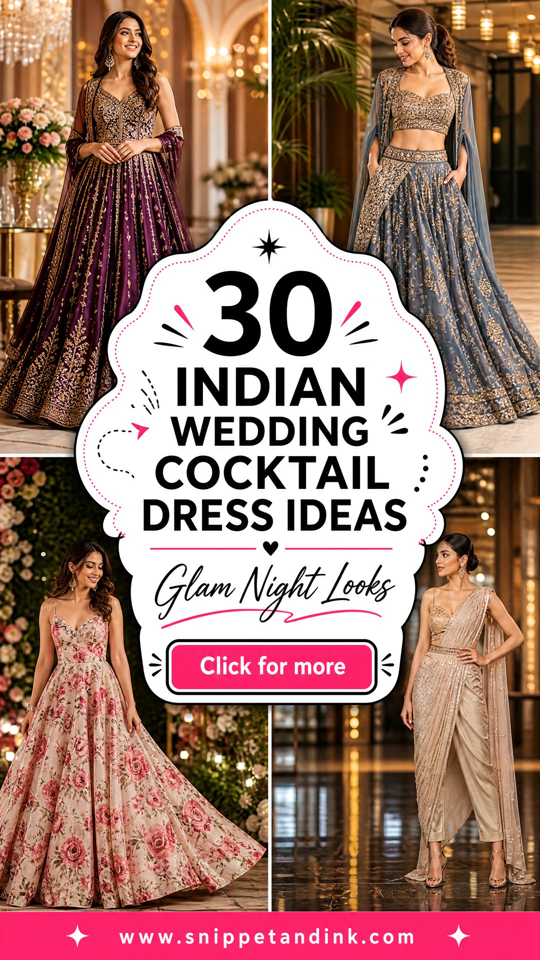 30 Indian Wedding Cocktail Dress Ideas for Glam Nights - 30 Indian Wedding Cocktail Dress Ideas for Glam Nights