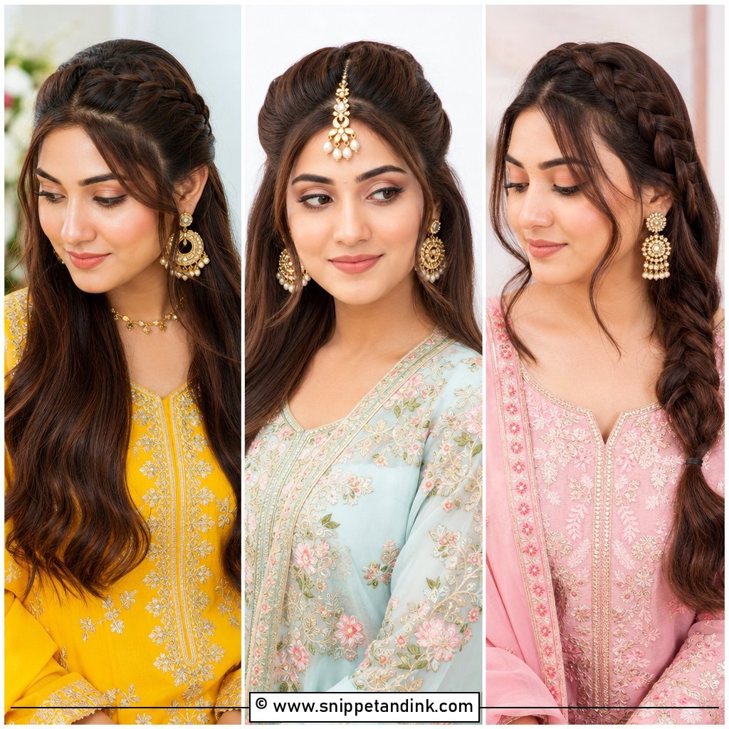 30 Indian Wedding Front Hairstyles for Bridal Glow-Ups
