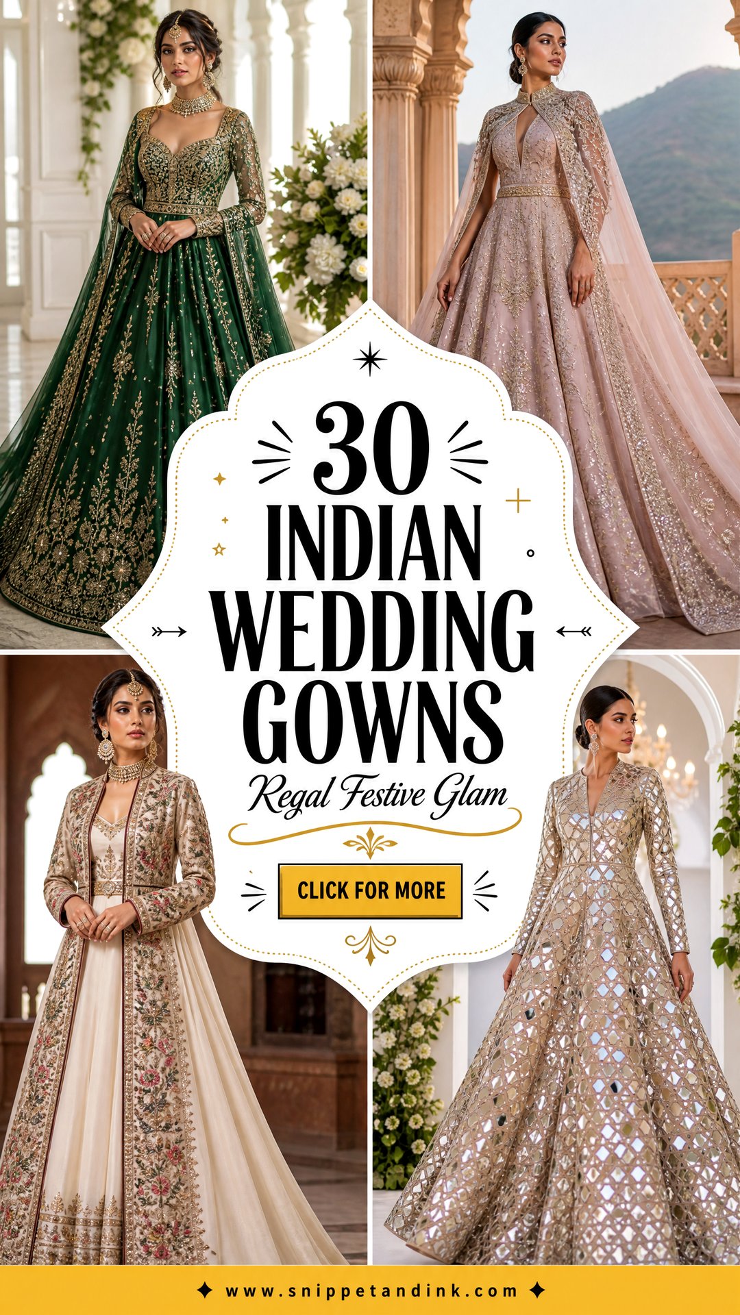 30 Indian Wedding Gowns for Brides and Guests to Love - 30 Indian Wedding Gowns for Brides and Guests to Love