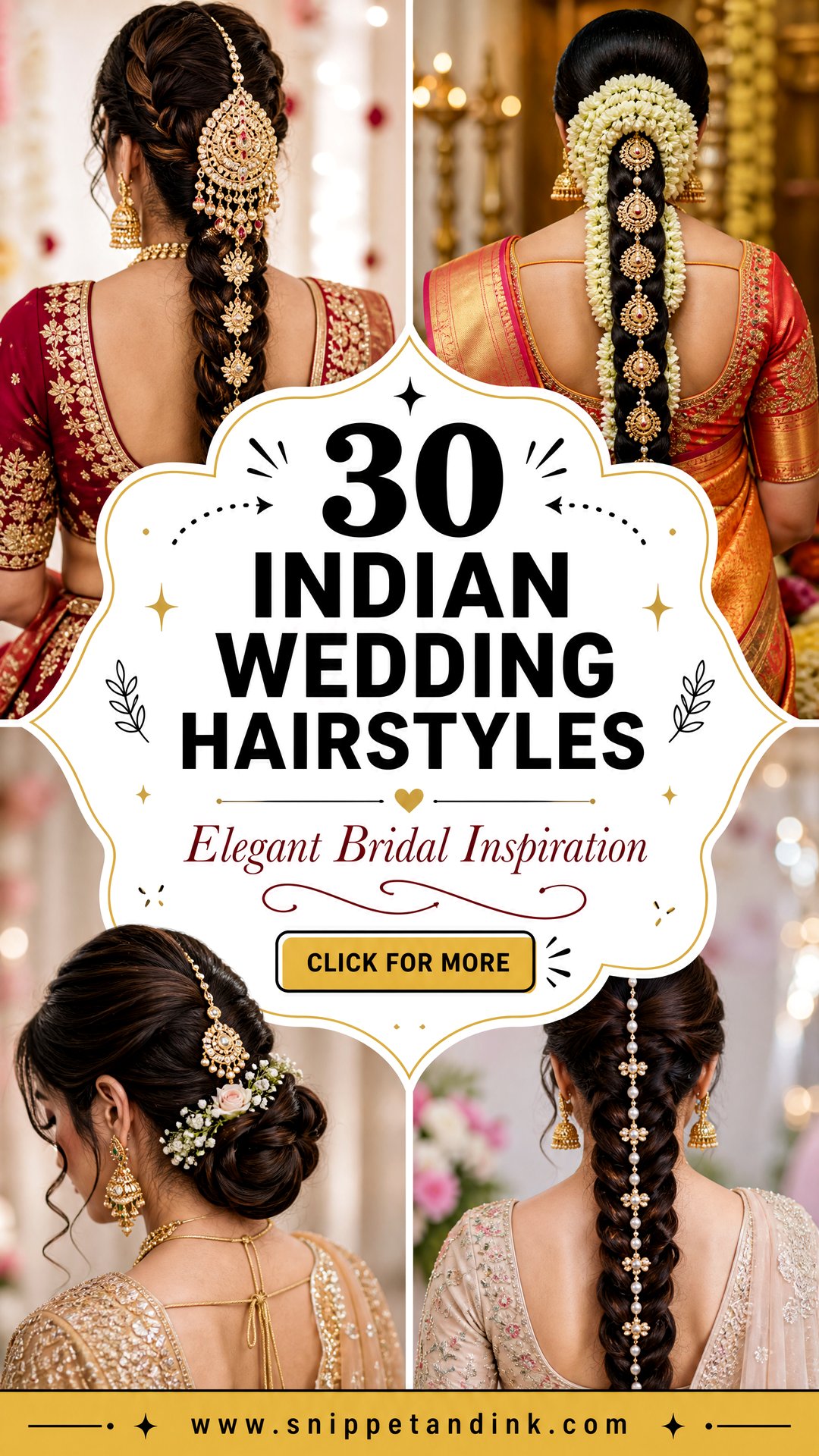 30 Indian Wedding Hairstyles for Elegant Bridal Inspiration - 30 Indian Wedding Hairstyles for Elegant Bridal Inspiration
