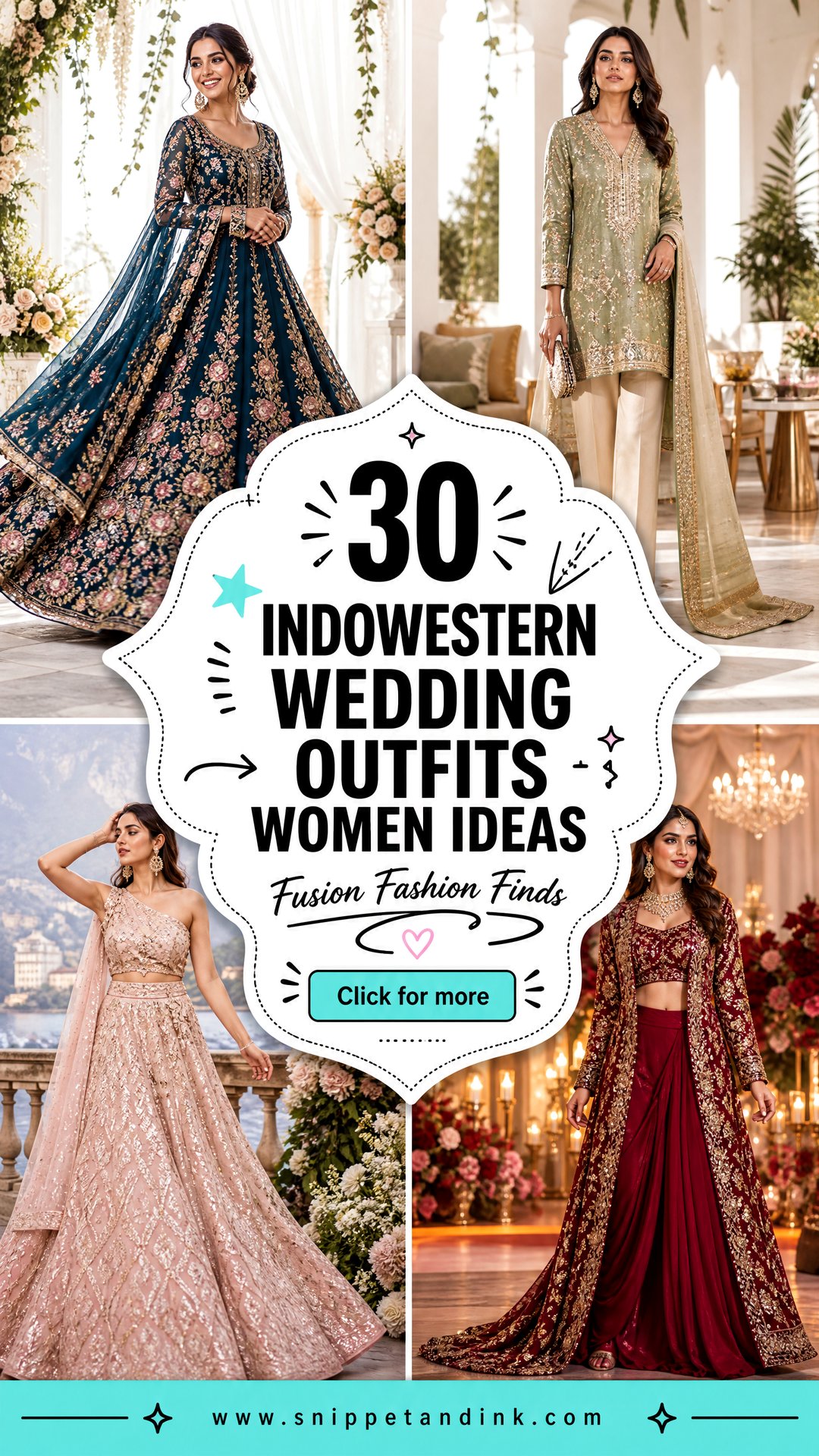 30 Indowestern Wedding Outfits Women Will Love in 2026 - 30 Indowestern Wedding Outfits Women Will Love in 2026
