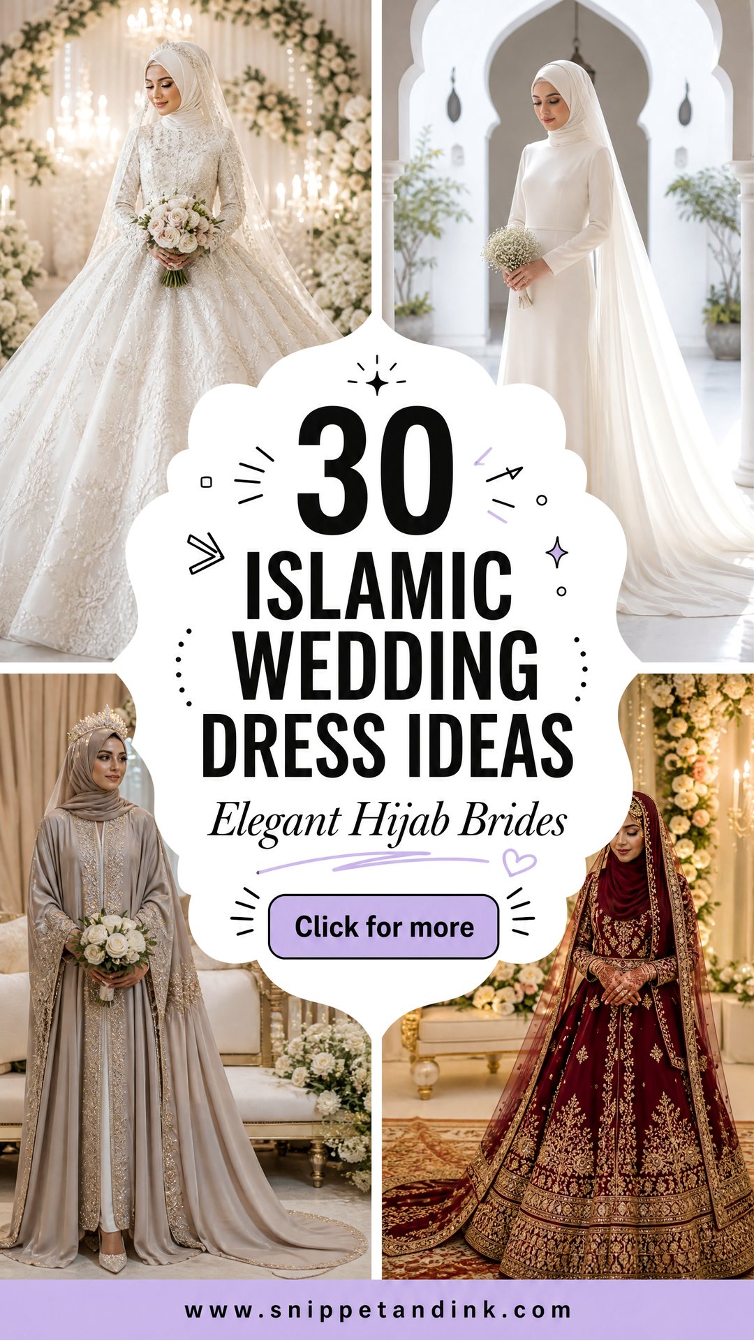 30 Islamic Wedding Dress Ideas for Elegant Modern Brides - 30 Islamic Wedding Dress Ideas for Elegant Modern Brides