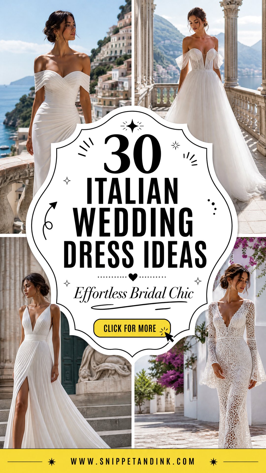 30 Italian Wedding Dress Ideas for Effortless Bridal Chic - 30 Italian Wedding Dress Ideas for Effortless Bridal Chic