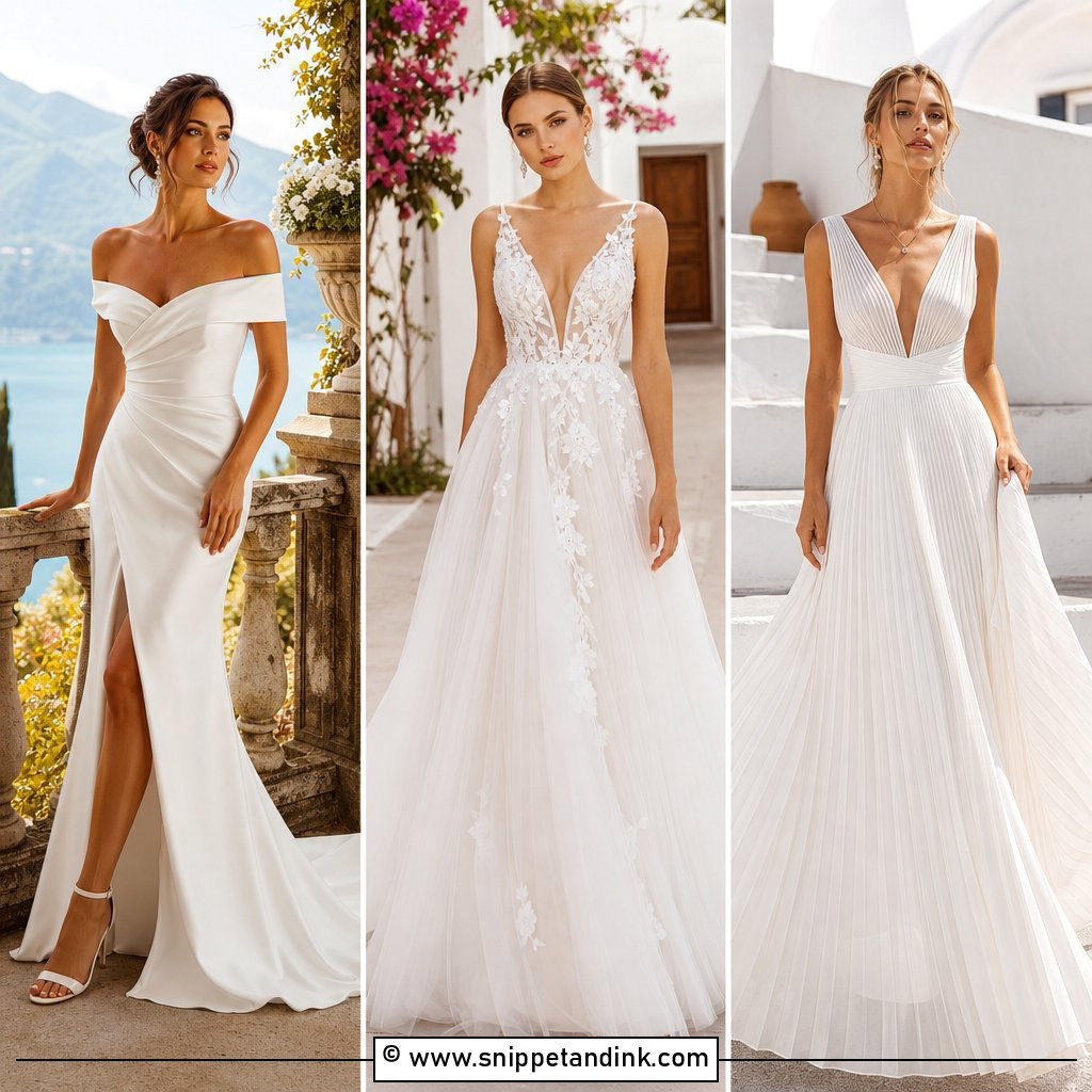 30 Italian Wedding Dress Ideas for Effortless Bridal Chic