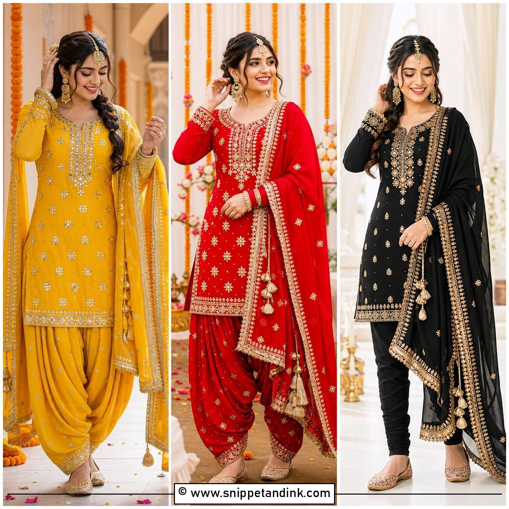 30 Jaggo Outfit Punjabi Suit Ideas for Festive Nights Ahead