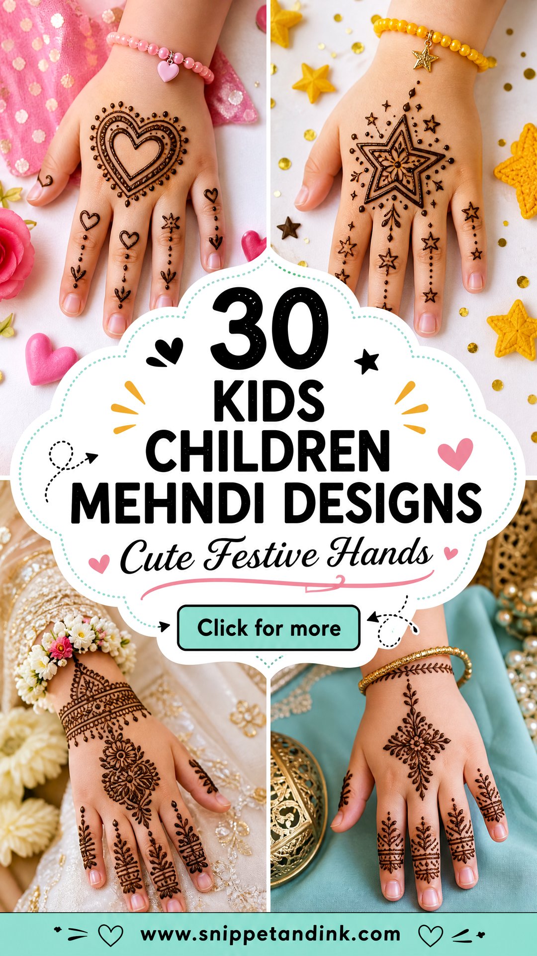 30 Kids Children Mehndi Designs for Cute Festive Hands Now - 30 Kids Children Mehndi Designs for Cute Festive Hands Now