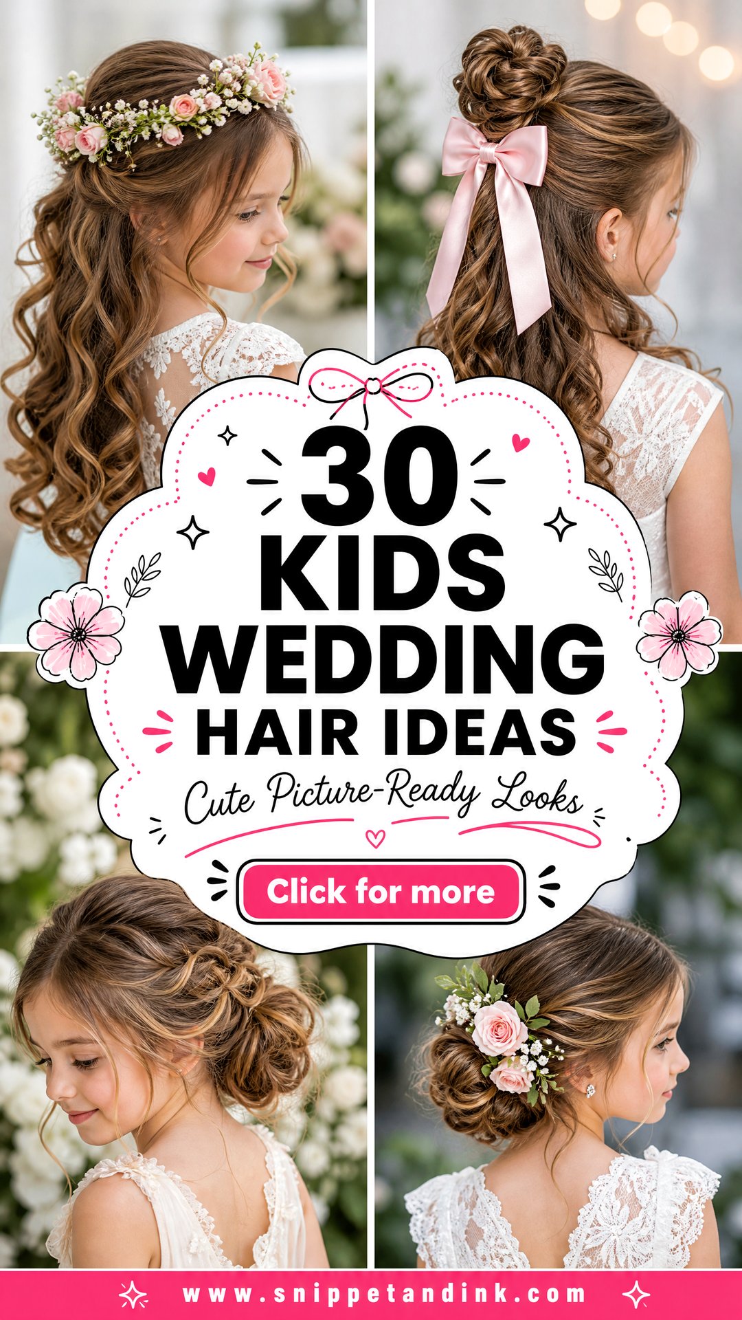 30 Kids Wedding Hair Ideas for Cute Picture-Ready Looks - 30 Kids Wedding Hair Ideas for Cute, Picture-Ready Looks