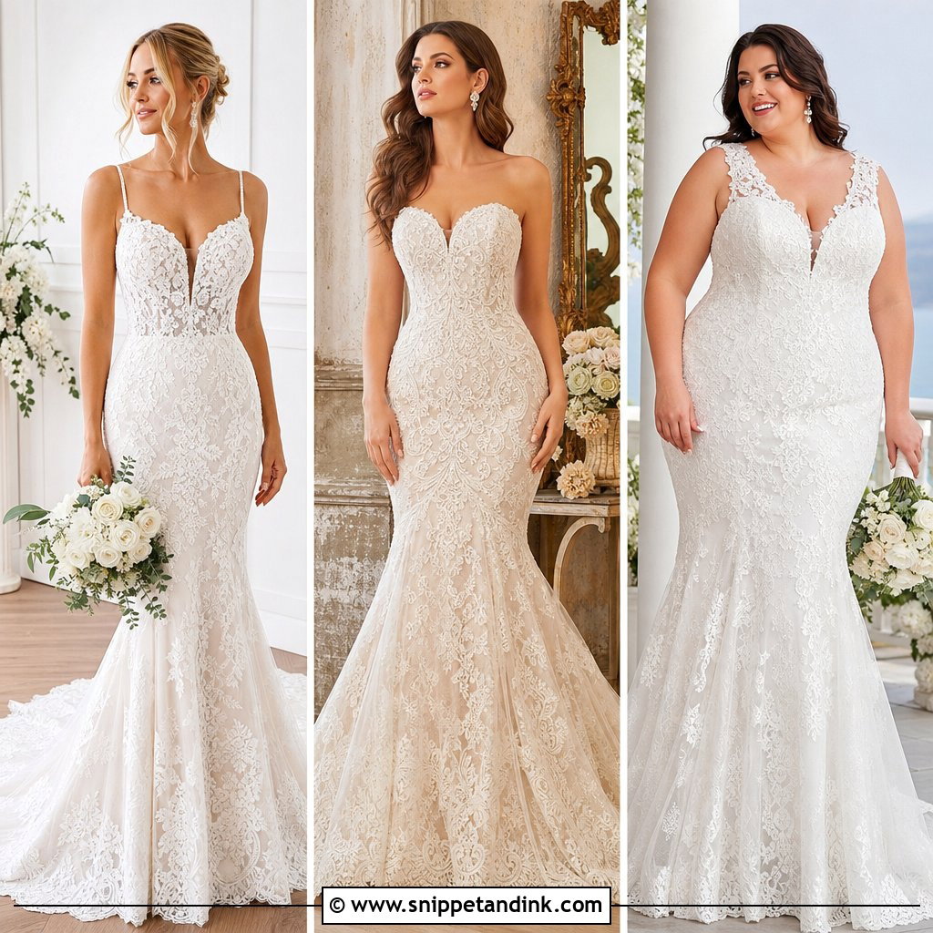 30 Lace Mermaid Wedding Dress Ideas