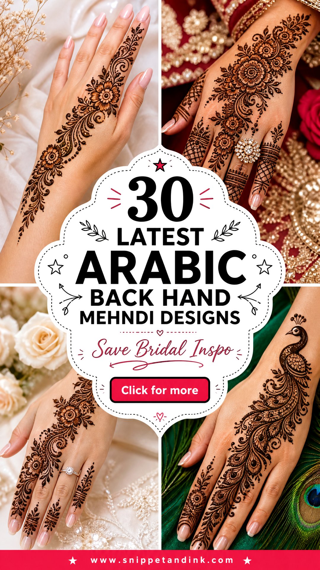 30 Latest Arabic Back Hand Mehndi Designs to Save Now - 30 Latest Arabic Back Hand Mehndi Designs to Save Now