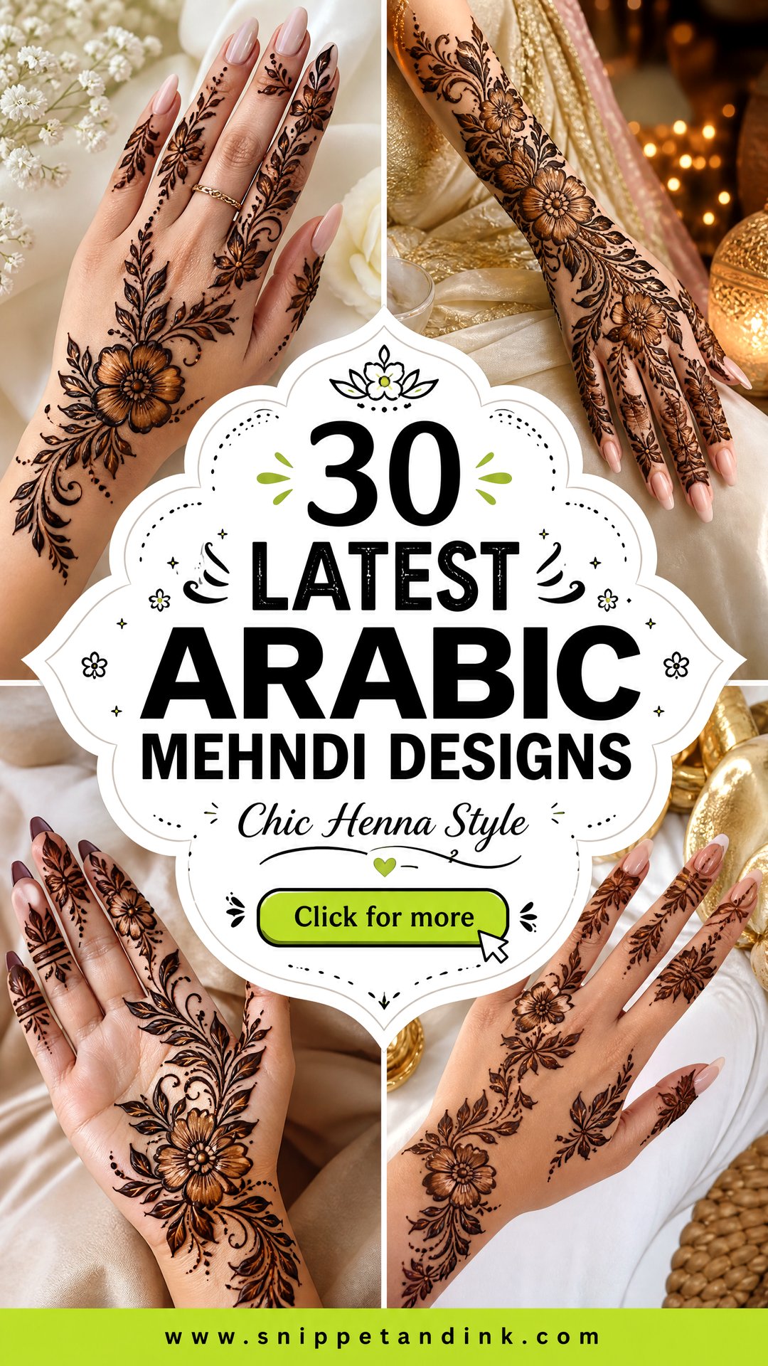 30 Latest Arabic Mehndi Designs Brides Will Love in 2026 - 30 Latest Arabic Mehndi Designs Brides Will Love in 2026