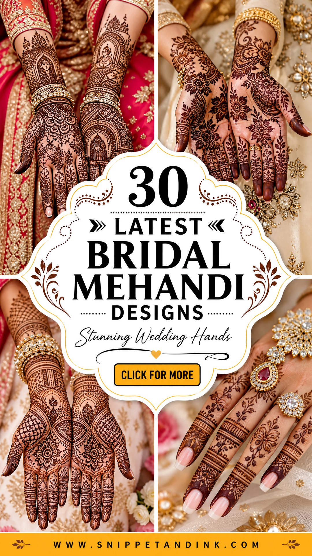 30 Latest Bridal Mehandi Designs for Stunning Wedding Hands - 30 Latest Bridal Mehandi Designs for Stunning Wedding Hands