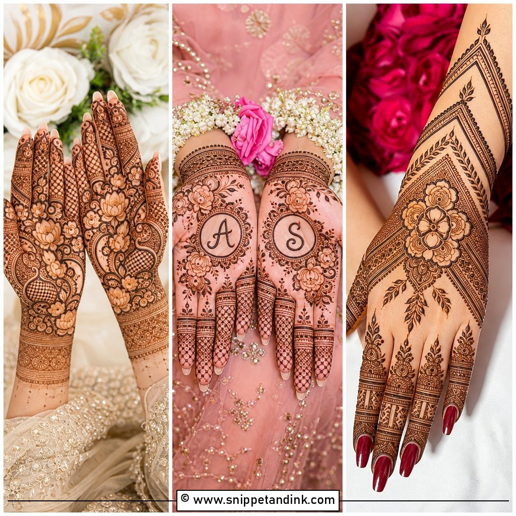30 Latest Unique Bridal Mehndi Designs for Modern Brides