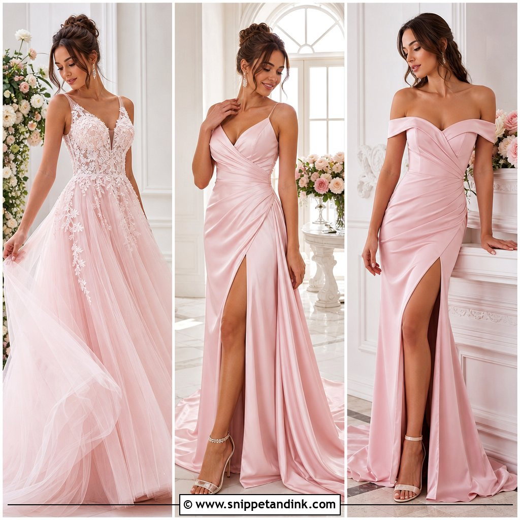 30 Light Pink Wedding Dress Ideas