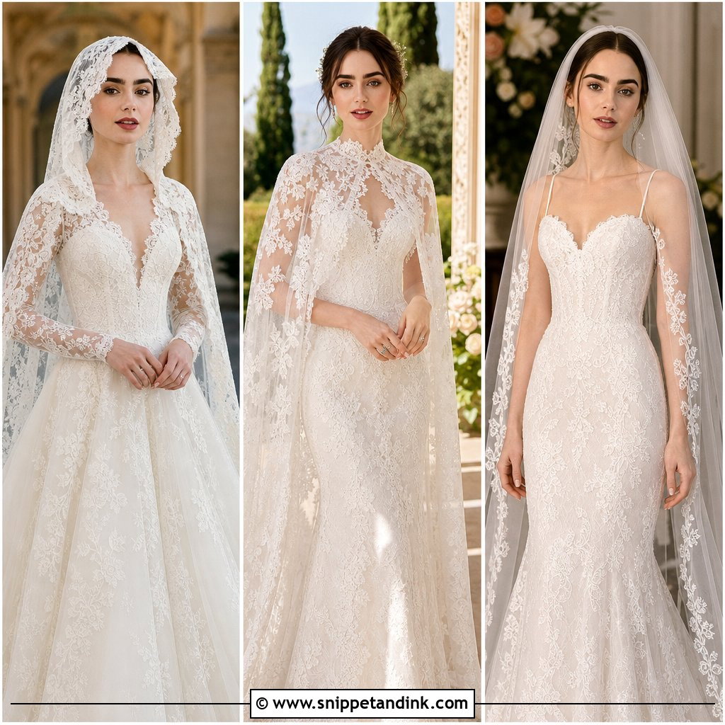 30 Lily Collins Wedding Dress Ideas