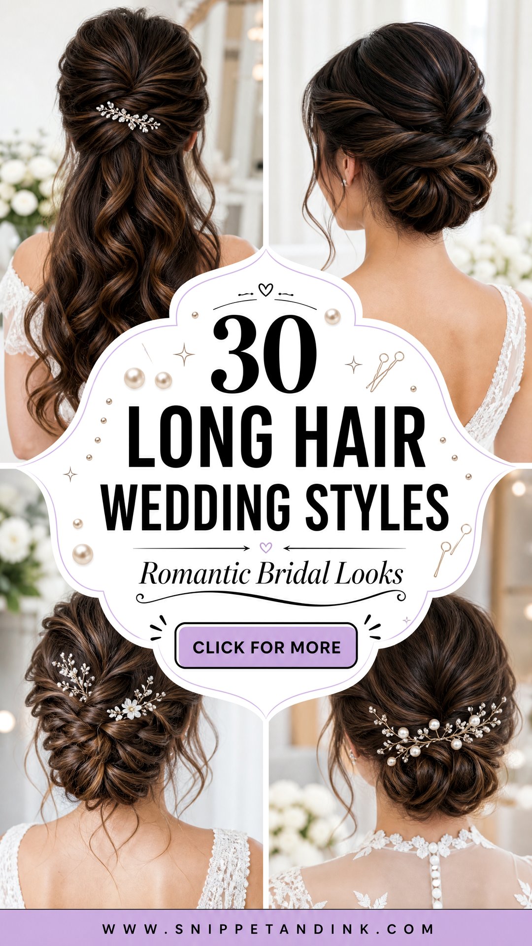 30 Long Hair Wedding Styles for Romantic Bridal Looks Now - 30 Long Hair Wedding Styles for Romantic Bridal Looks Now