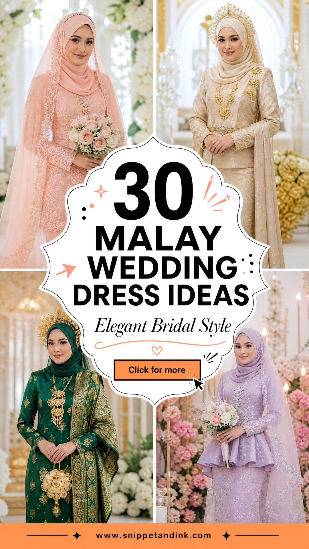 30 Malay Wedding Dress Ideas for Elegant Bridal Style - 30 Malay Wedding Dress Ideas for Elegant Bridal Style