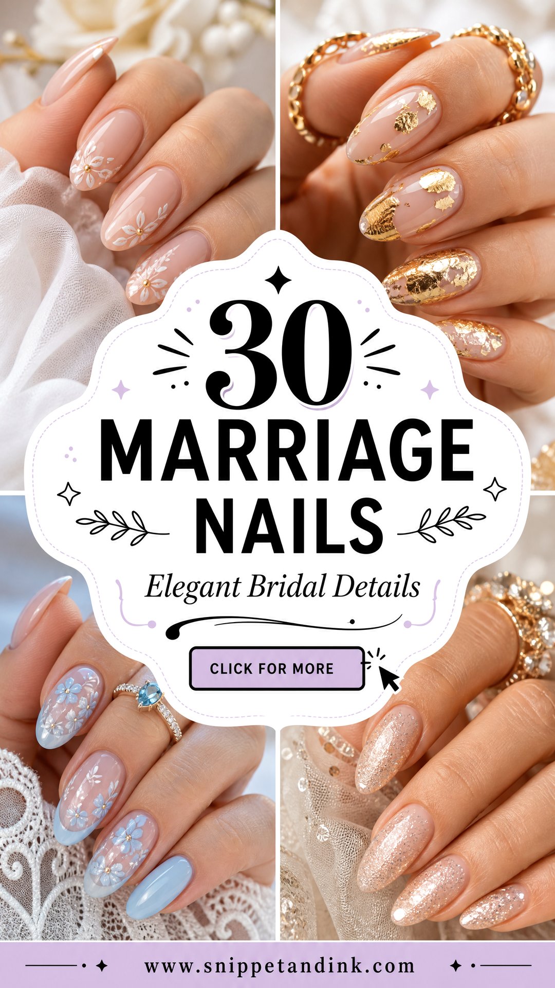 30 Marriage Nails for Brides Who Want Elegant Details Now - 30 Marriage Nails for Brides Who Want Elegant Details Now