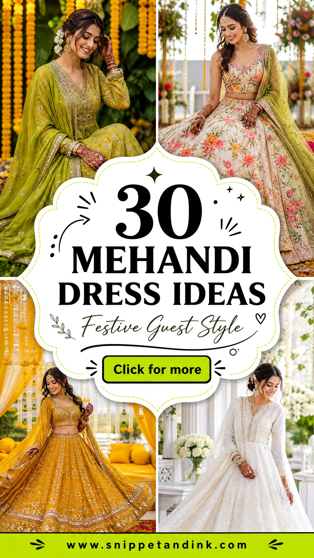 30 Mehandi Dress Ideas for Bridesmaids and Wedding Guests - 30 Mehandi Dress Ideas for Bridesmaids and Wedding Guests