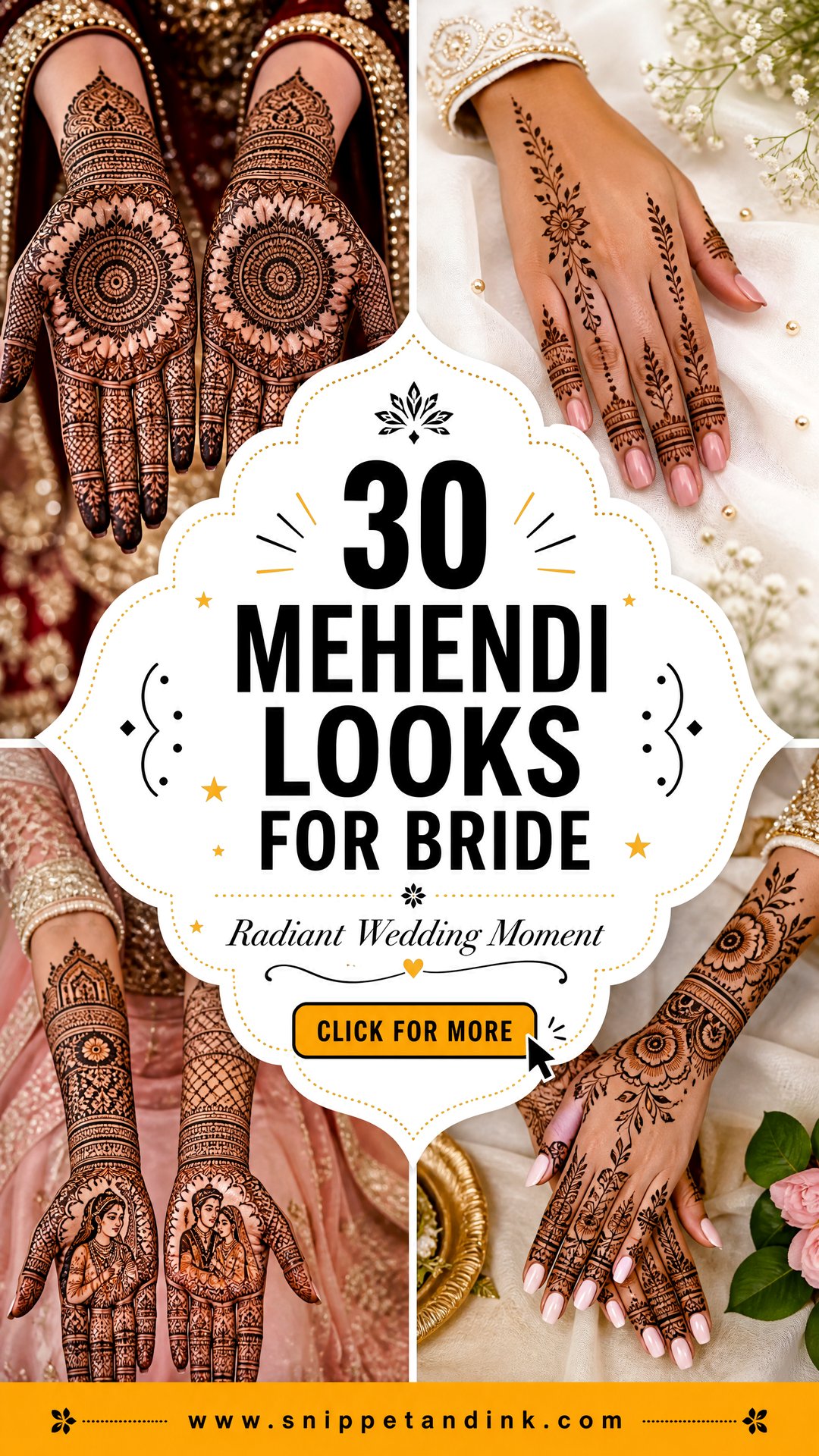 30 Mehendi Looks for Bride for a Radiant Wedding Moment - 30 Mehendi Looks for Bride for a Radiant Wedding Moment