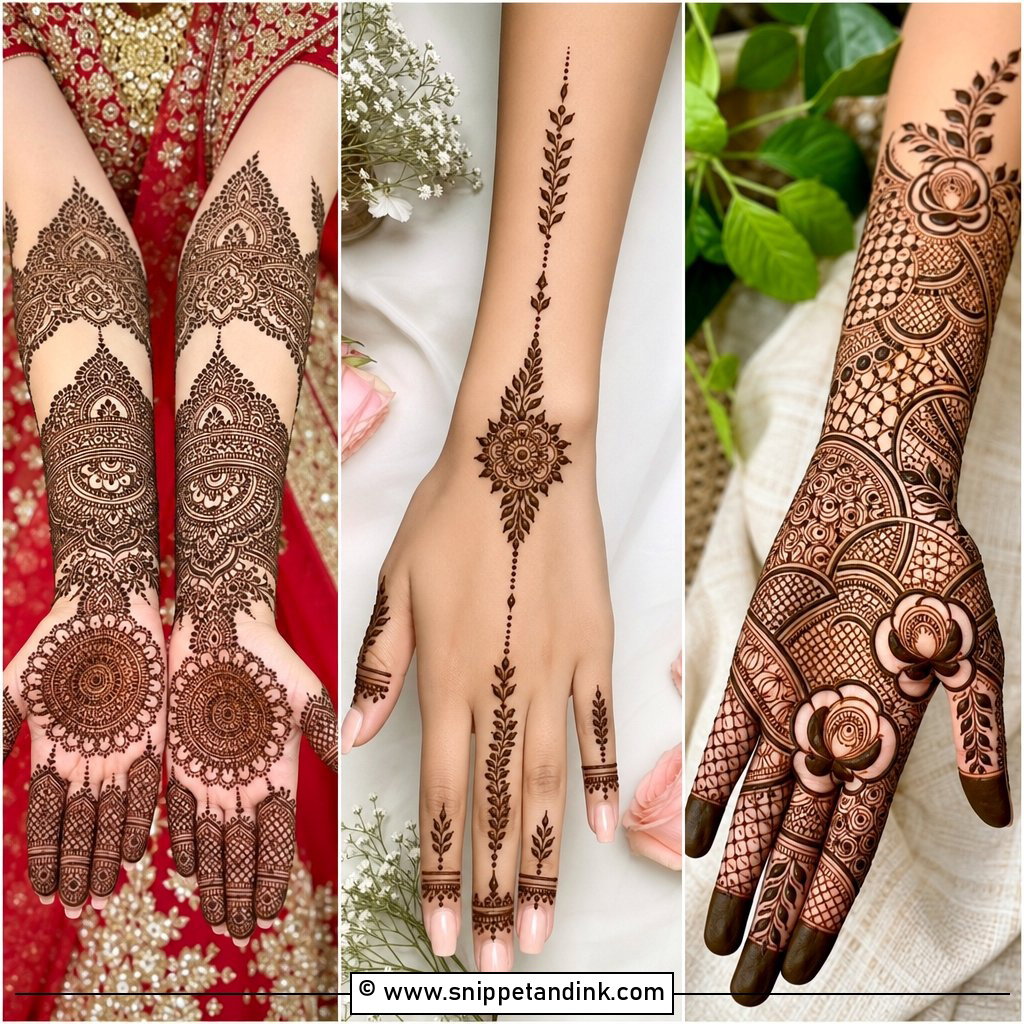 30 Mehendi Looks for Bride for a Radiant Wedding Moment
