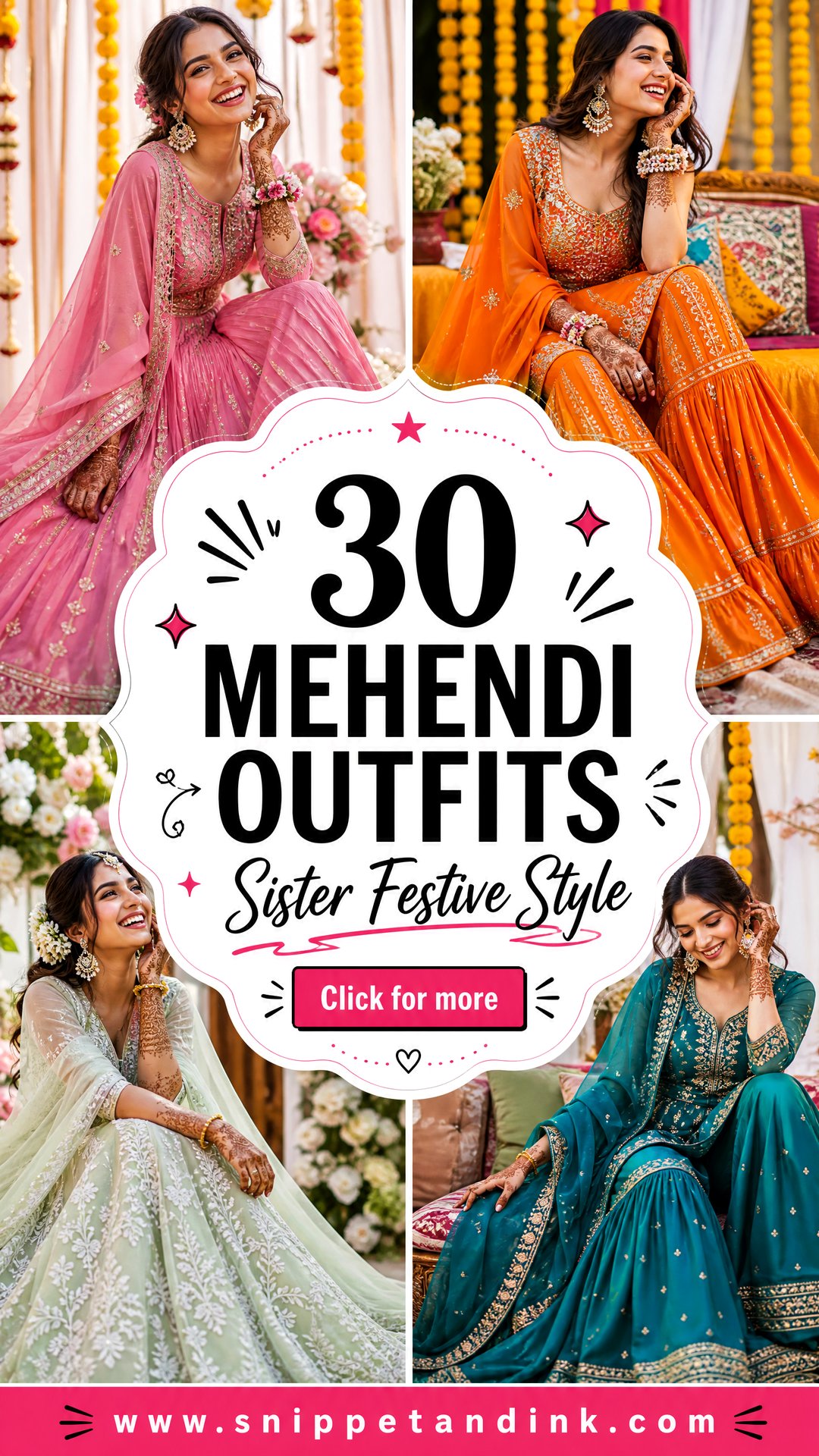 30 Mehendi Outfits Sisters Will Love for Festive Style - 30 Mehendi Outfits Sisters Will Love for Festive Style