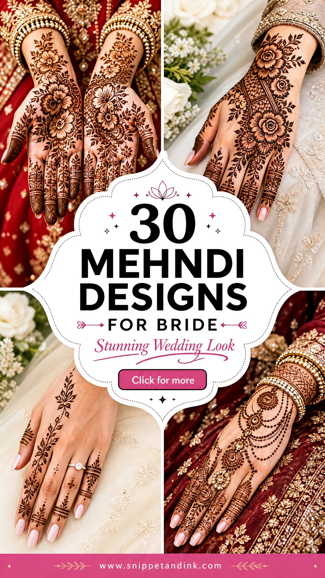 30 Mehndi Designs for Bride for a Stunning Wedding Look - 30 Mehndi Designs for Bride for a Stunning Wedding Look