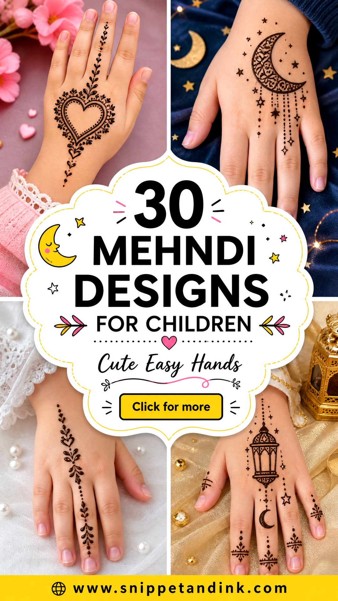 30 Mehndi Designs for Children That Are Cute and Easy to Love - 30 Mehndi Designs for Children That Are Cute and Easy to Love