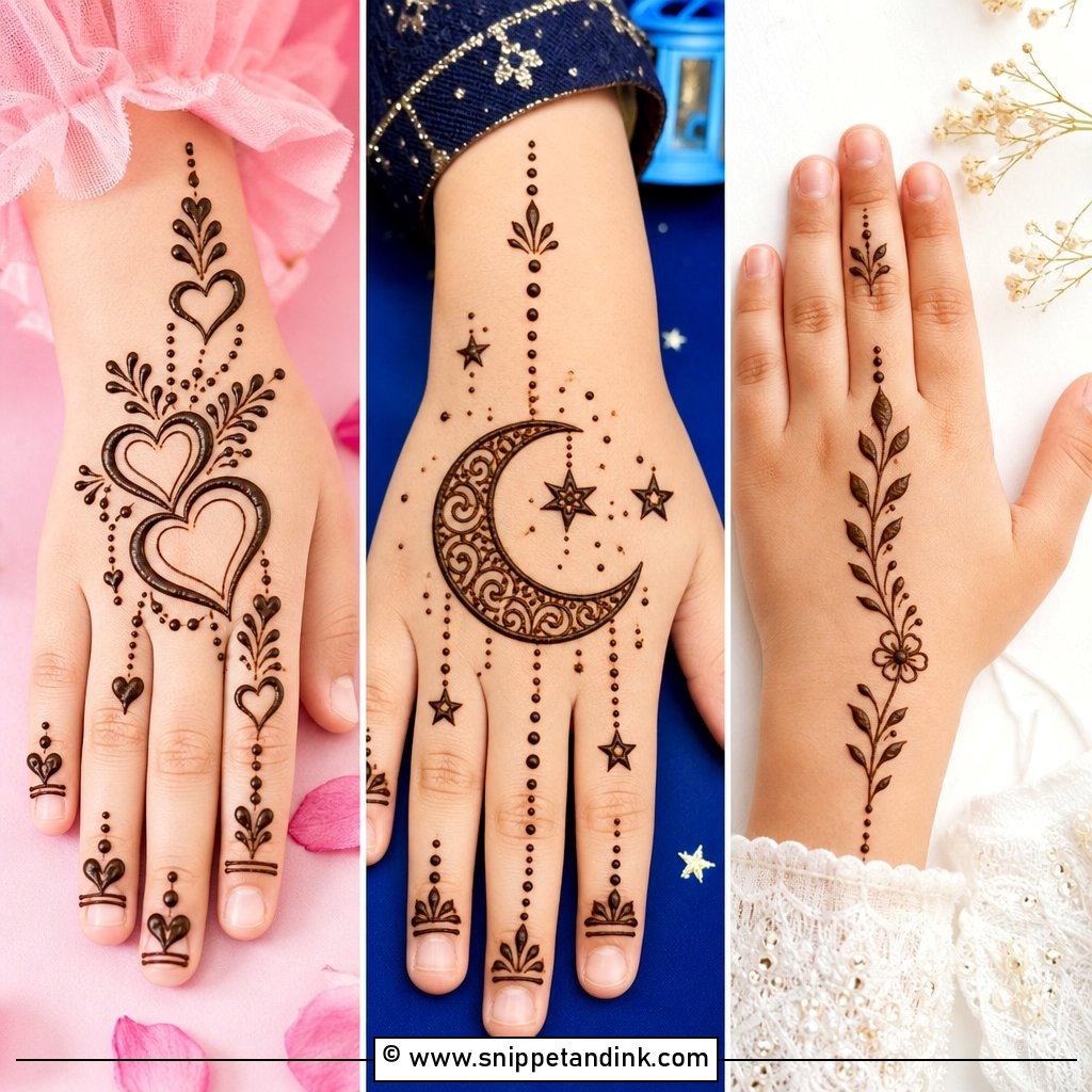 30 Mehndi Designs for Children That Are Cute and Easy to Love