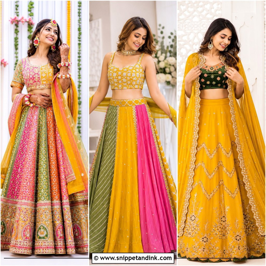 30 Mehndi Outfit for Bride Ideas