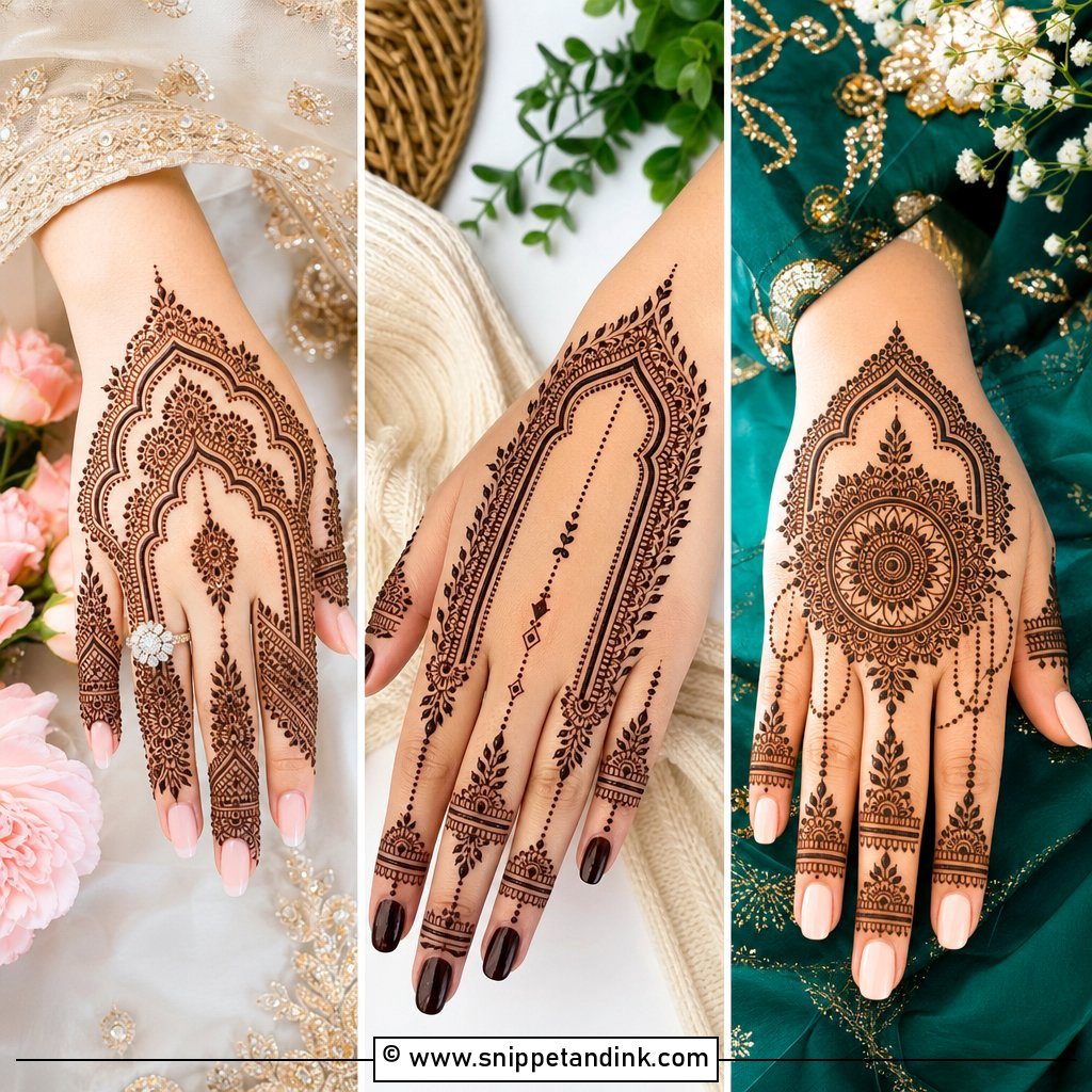 30 Mehrab Mehndi Design Ideas for Elegant Traditional Hands
