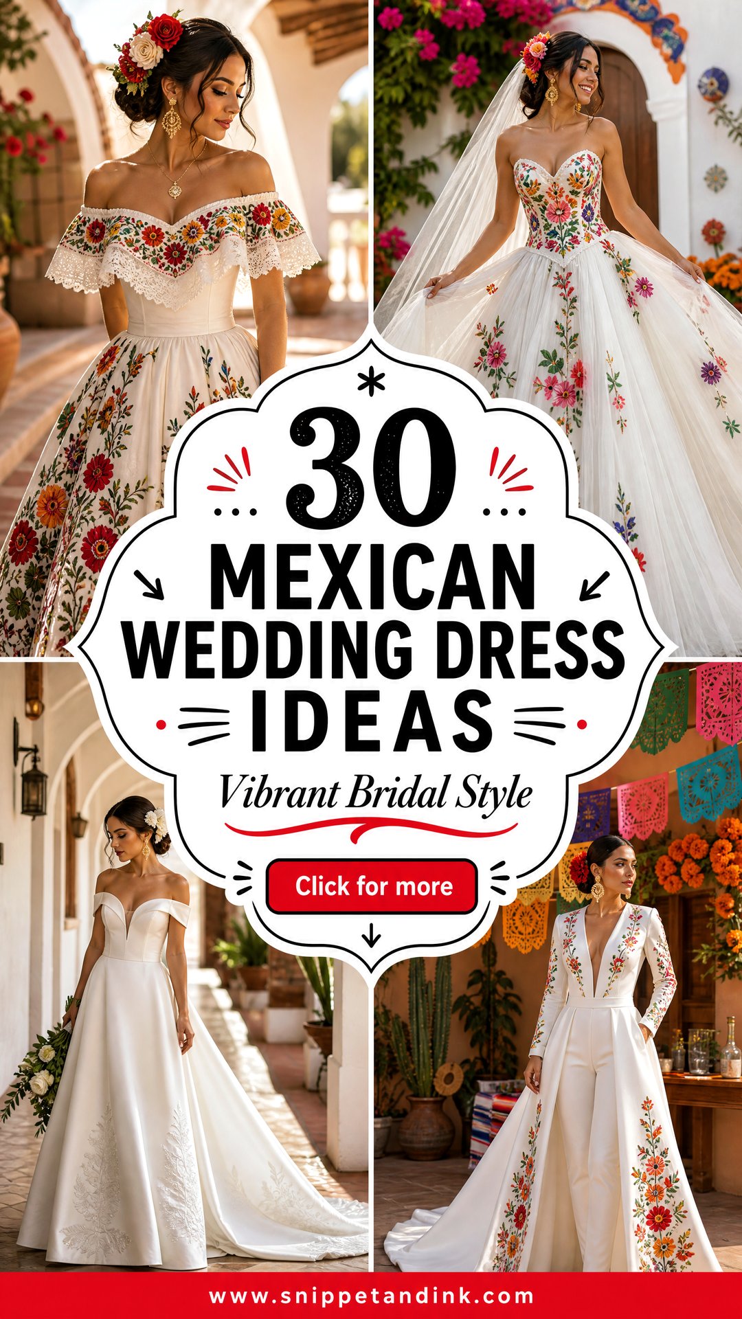 30 Mexican Wedding Dress Ideas for Vibrant Bridal Style - 30 Mexican Wedding Dress Ideas for Vibrant Bridal Style