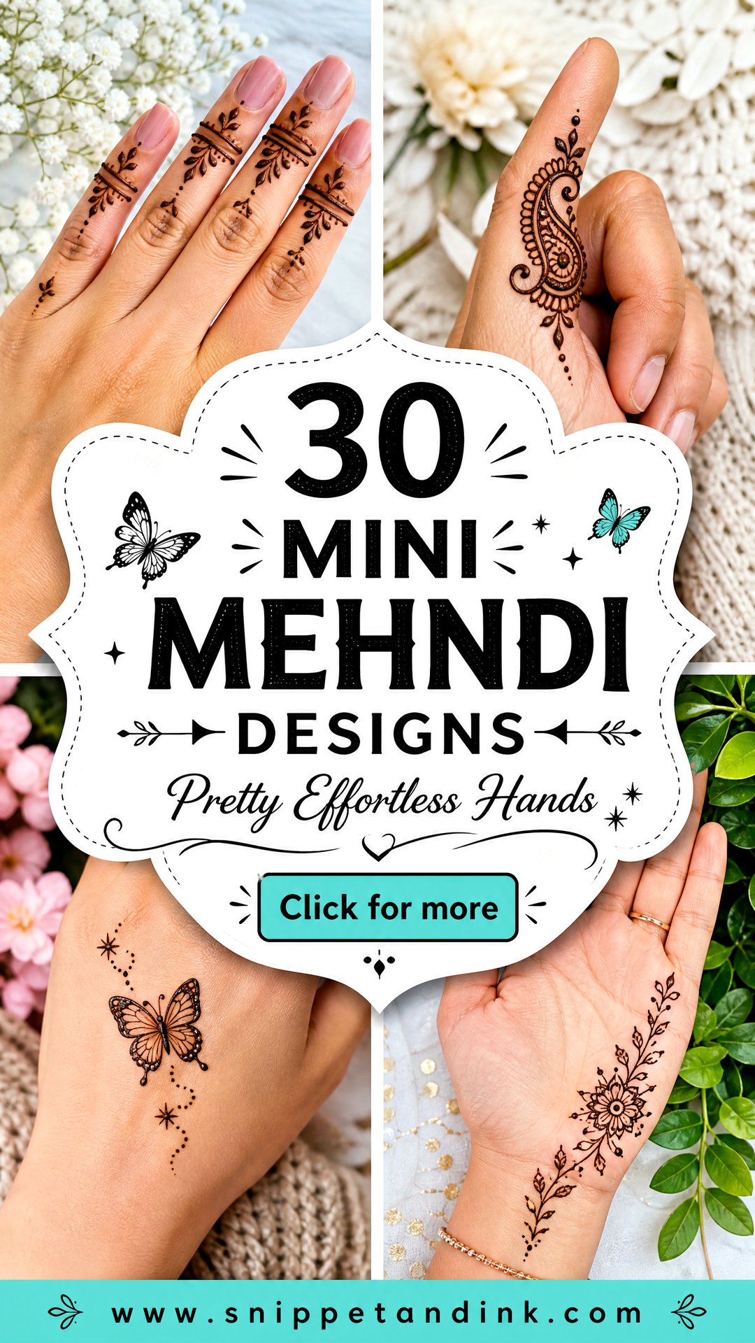 30 Mini Mehndi Designs for Pretty Effortless Hands This Season - 30 Mini Mehndi Designs for Pretty, Effortless Hands This Season
