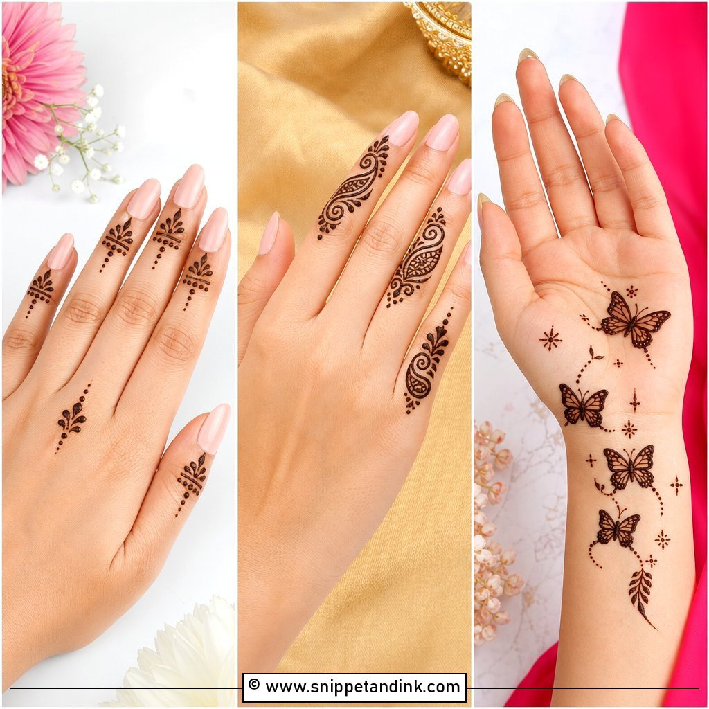 30 Mini Mehndi Designs for Pretty Effortless Hands This Season