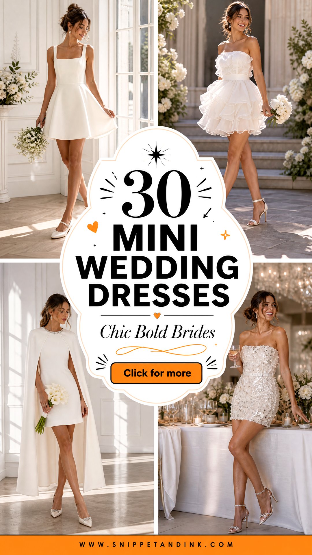 30 Mini Wedding Dresses for Chic Brides Who Love Bold Style - 30 Mini Wedding Dresses for Chic Brides Who Love Bold Style
