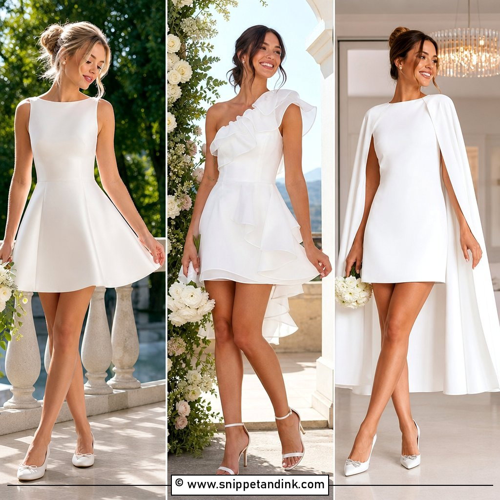 30 Mini Wedding Dresses for Chic Brides Who Love Bold Style
