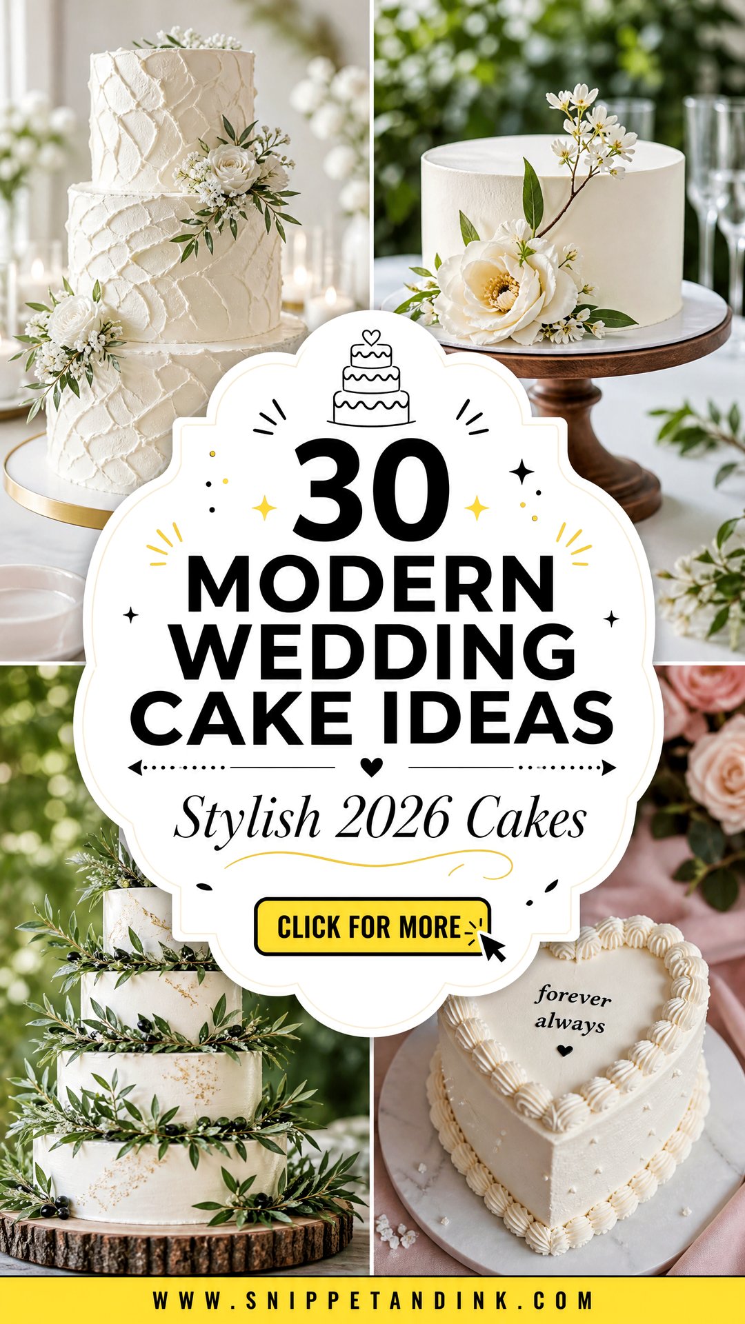 30 Modern Wedding Cake Ideas for Stylish 2026 Celebrations - 30 Modern Wedding Cake Ideas for Stylish 2026 Celebrations