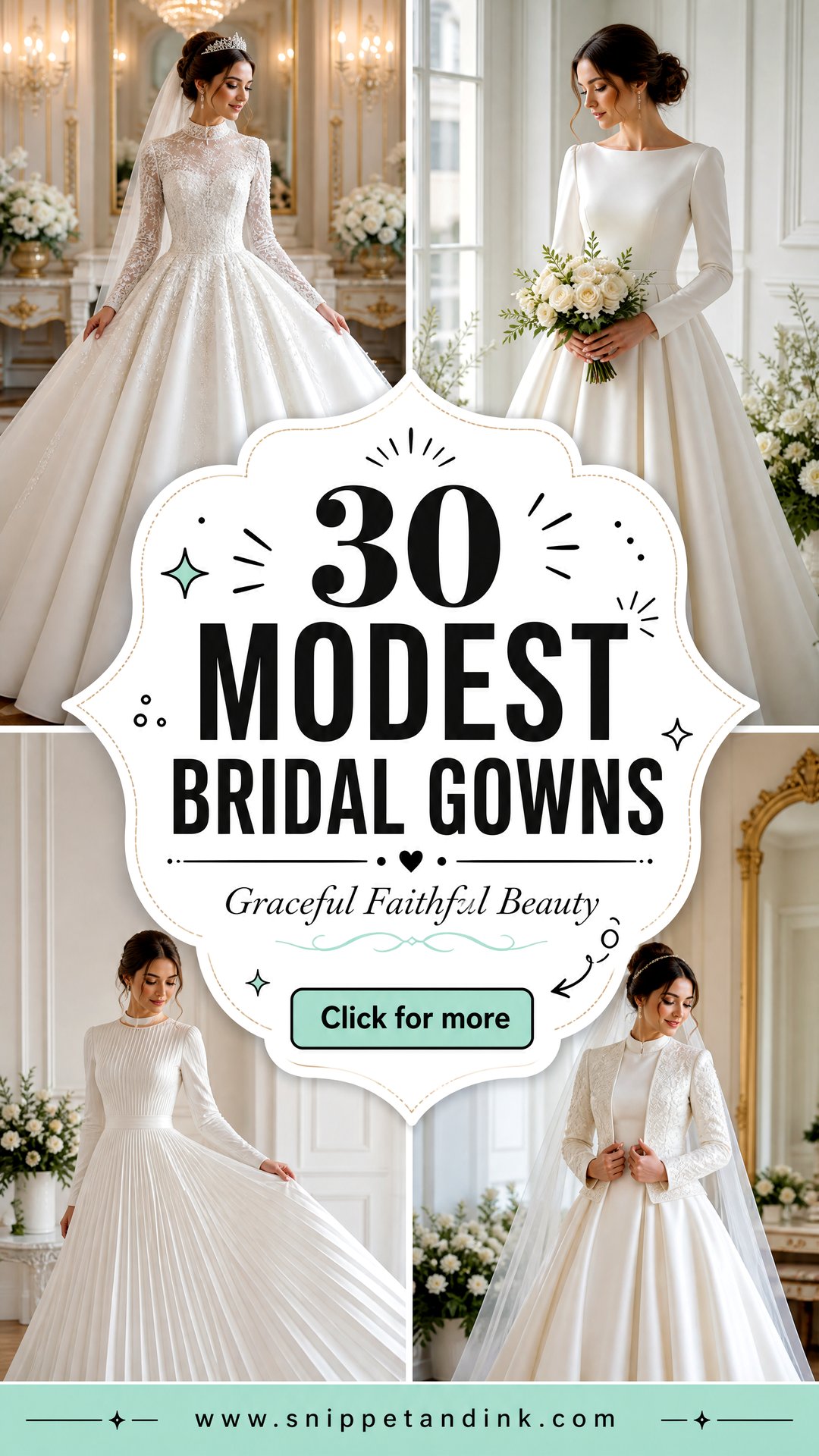 30 Modest Bridal Gowns for Elegant Faith-Focused Brides - 30 Modest Bridal Gowns for Elegant Faith-Focused Brides